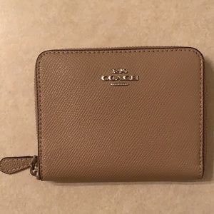 Coach taupe wallet
